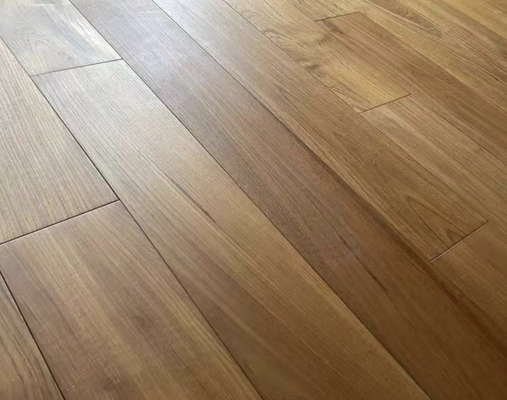 15mm-22mm Teakmassivholz Fußboden Holz Veneer Fußboden Breite 90mm 120mm 140mm